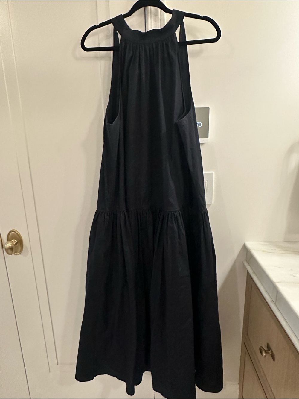 STAUD Marlowe Midi Dress in Black